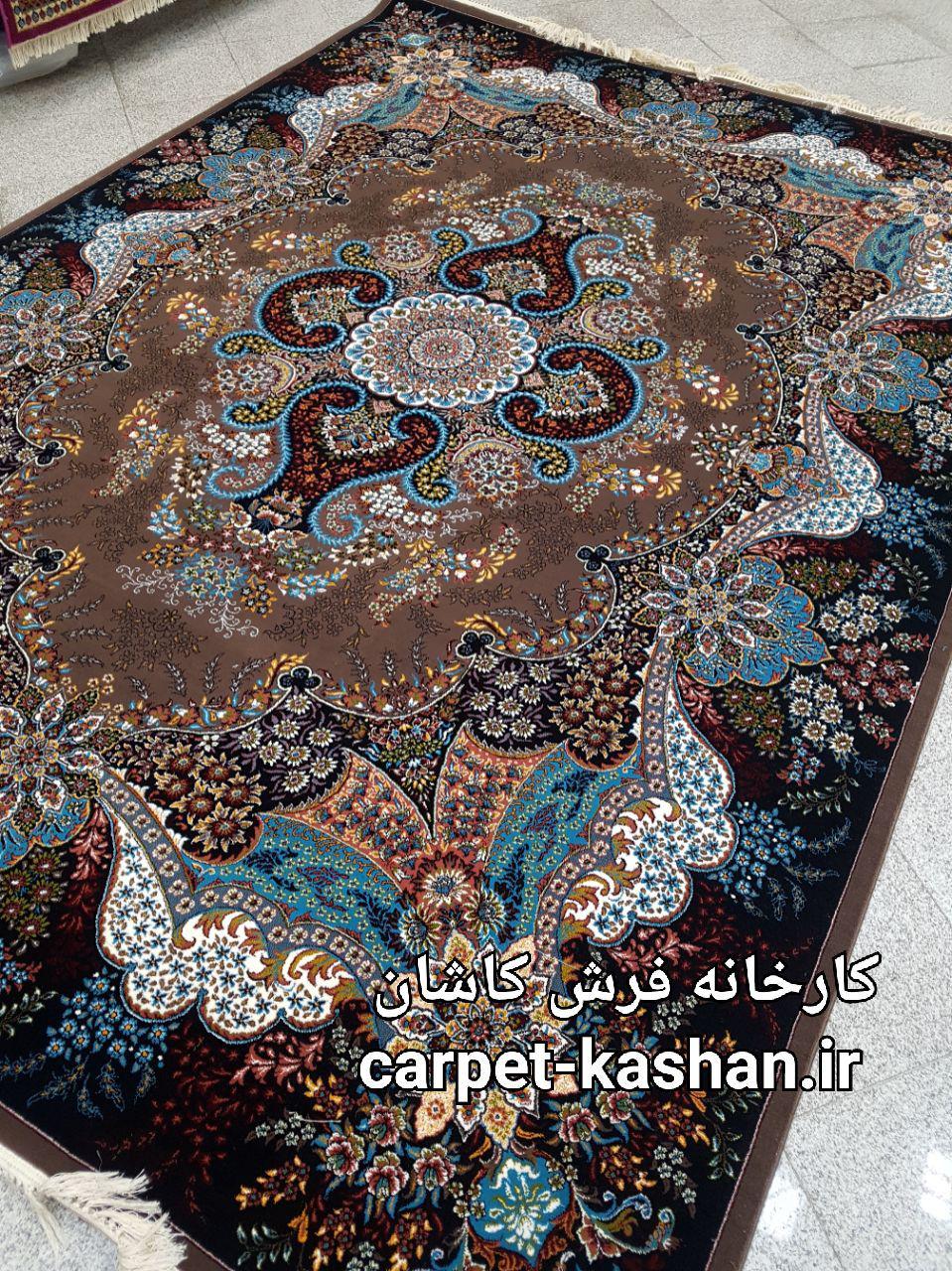 کارخانه فرش کاشان نقشه اهورا گردویی