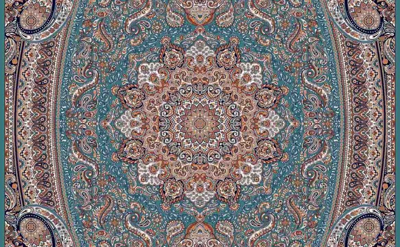 فرش کاشان طرح پارادایس ابی