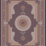 فرش کاشان ماهی سرمه ای