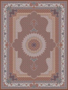 فرش کاشان ماهی گردویی