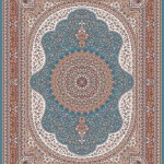 فرش کاشان ستاره ابی