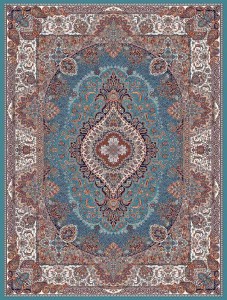 فرش کاشان شاهکار ابی