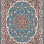 فرش کاشان ماهان ابی