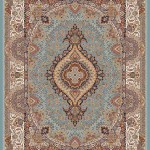فرش کاشان طرح شاهکار ابی