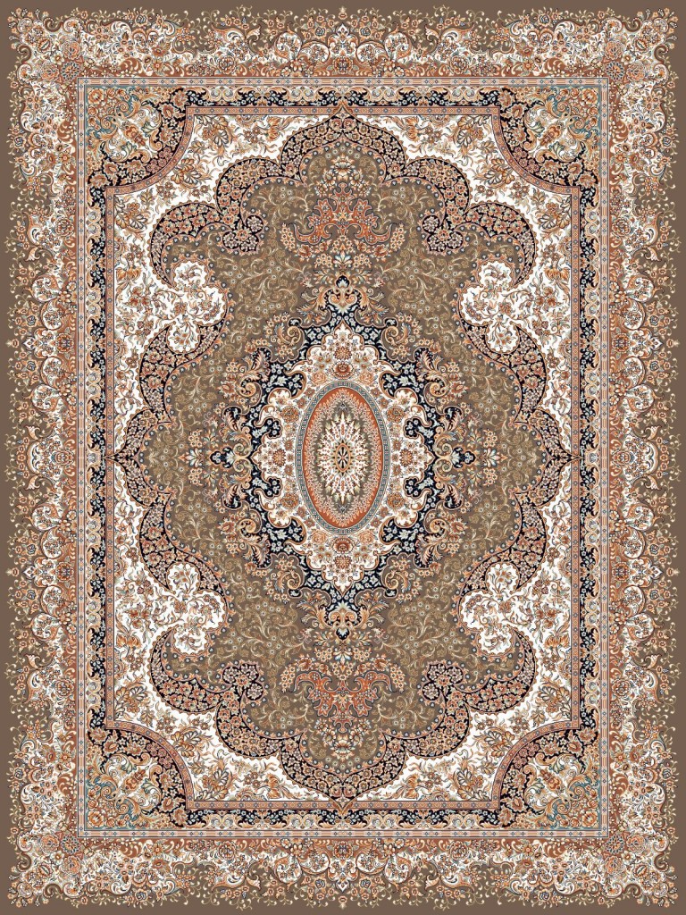 فرش کاشان طرح کشمیر