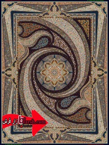 فرش کاشان طرح کهکشان