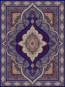 فرش کاشان طرح کیمیا