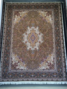 فرش کاشان طرح لاله گردویی