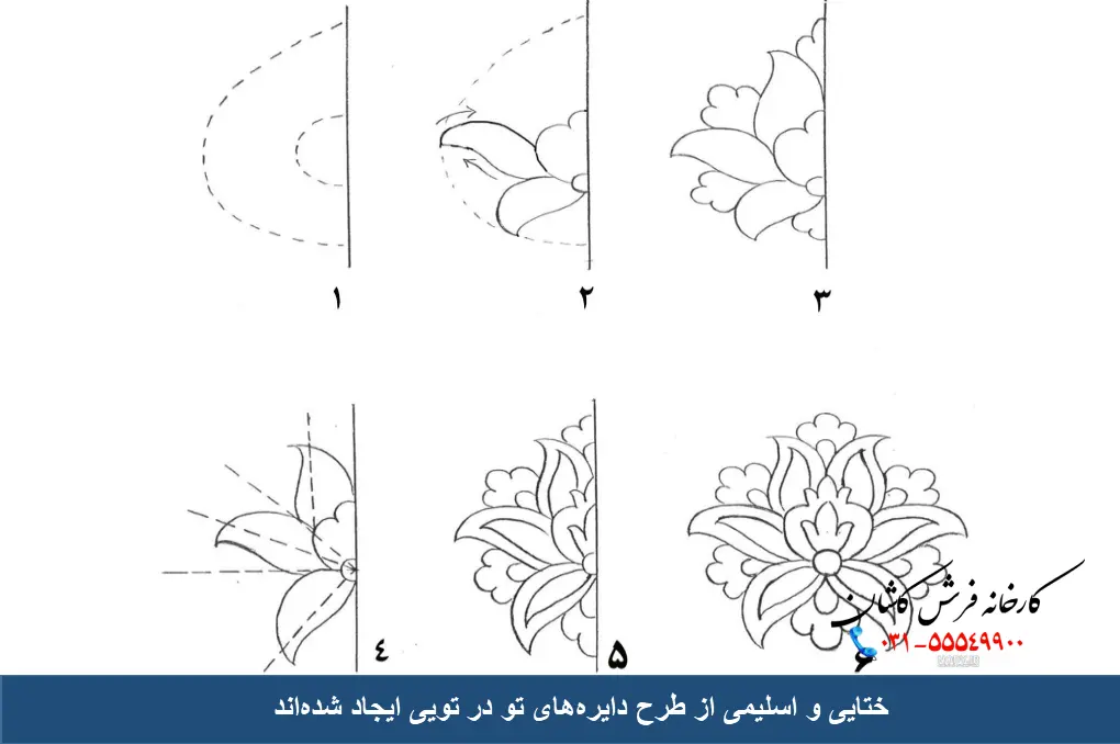طرح اولیه ختایی و اسلیمی