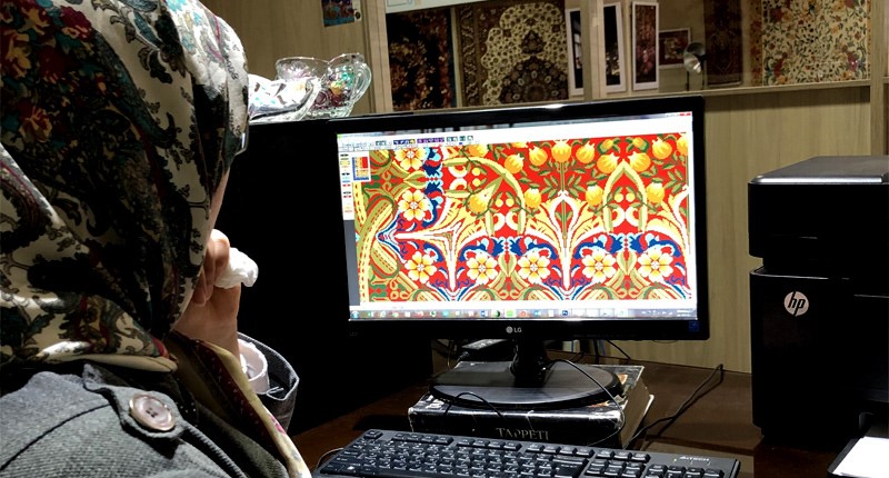 نقش کامپیوتر در فرش فروشی