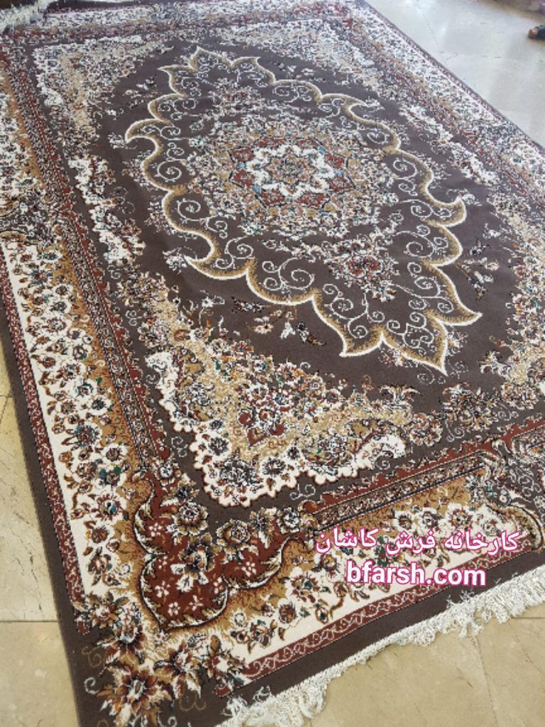 فرش کاشان - 500 شانه - طرح مروارید
