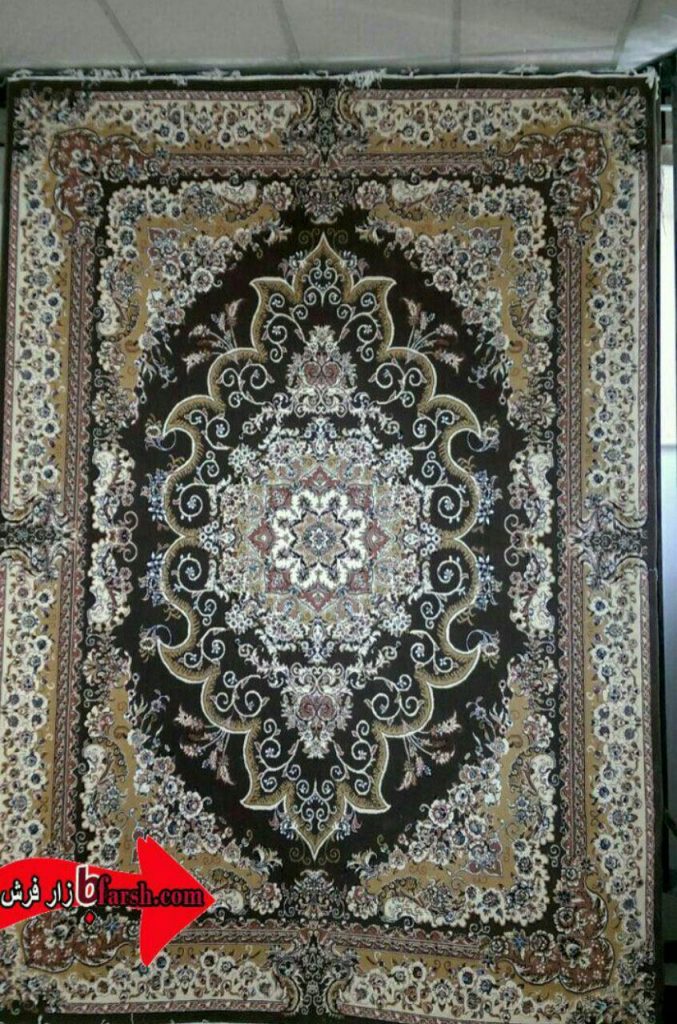 فرش کاشان - 500 شانه - طرح مروارید گردویی