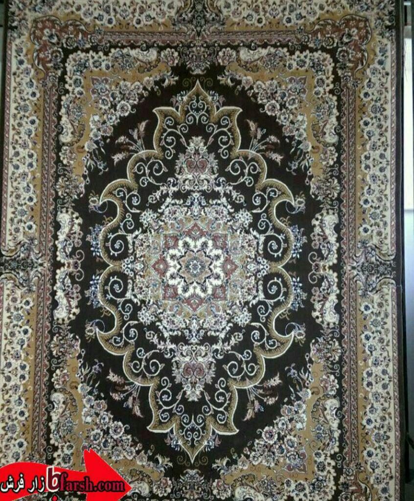 فرش کاشان - 500 شانه - طرح مروارید گردویی