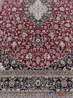 فرش لاکی 700 شانه طرح آوش کاشان