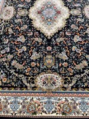 فرش 1000 شانه کاملیا سرمه ای