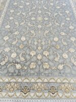 فرش 1200 شانه طوسی طرح مروارید