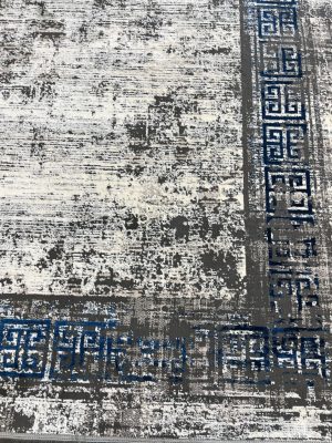 فرش وینتیج 500شانه رنگ آبی