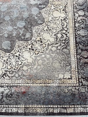 فرش 1200 شانه وینتیج دودی طرح اصفهان