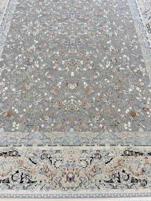فرش طوسی 1500 شانه طرح روژان