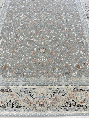 فرش طوسی 1500 شانه طرح روژان