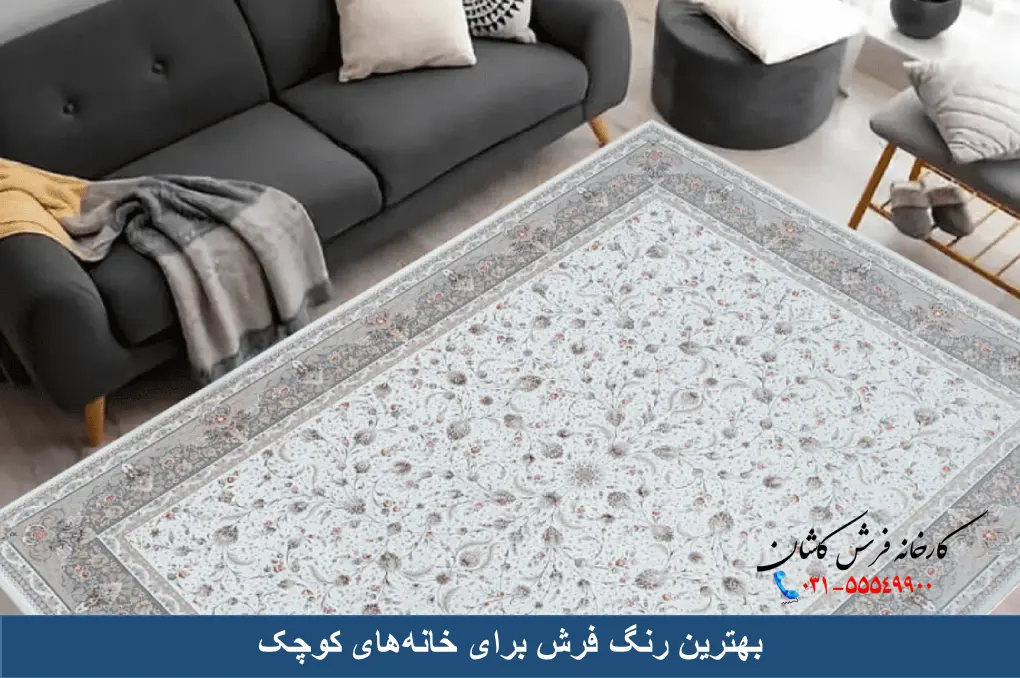 بهترین رنگ فرش برای خانه های کوچک .