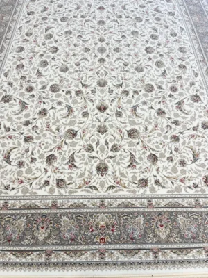 فرش افشان 1200 شانه سفید طلایی