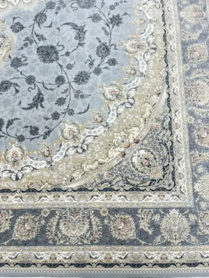 نمای حاشیه فرش اصفهان طوسی