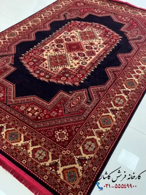 فرش طرح شیراز رنگ قرمز