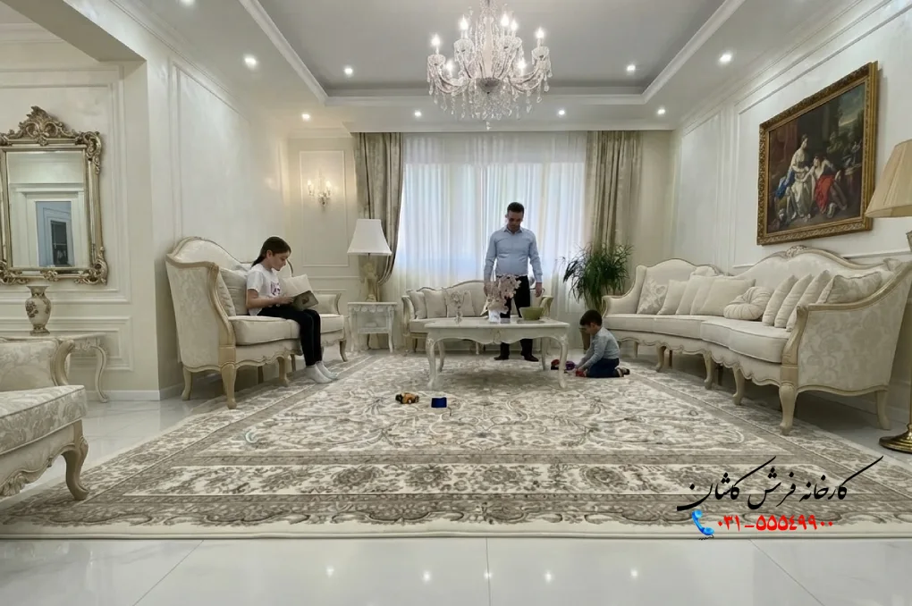 ایده چیدمان فرش پذیرایی