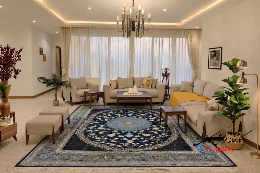 دیزاین حال پذیرای مربع