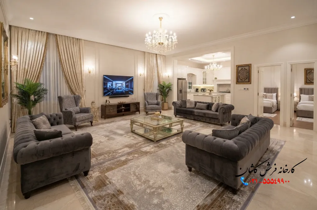 دیزاین پذیرایی مربع