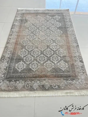 فرش طوسی فانتزی 500شانه طرح آرتمیس