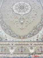 فرش کرم جدید 1200 شانه طرح شادمهر کاشان