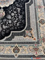 فرش رنگ سرمه ای 700شانه طرح سرور