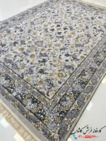 فرش 500 شانه طرح تمنا نقره ای
