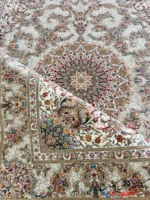 فرش دستباف ماهان نقره ای 1200شانه کاشان