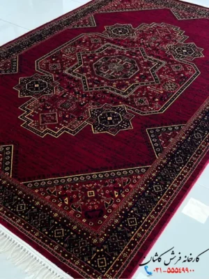 فرش لاکی 700 شانه طرح شایراد کاشان