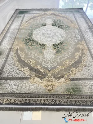 فرش وینتیج طرح مایا 1200 شانه سیلور کاشان