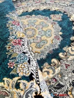 فرش ترنج دار 700شانه ارمغان آبی