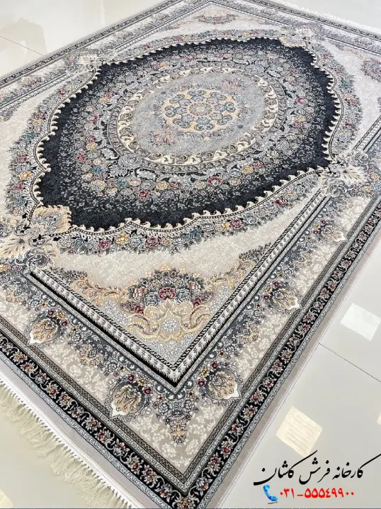 فرش ترنج دار 700شانه طرح ارمغان فیلی کاشان فرش ترنج دار 700شانه طرح ارمغان فیلی کاشان