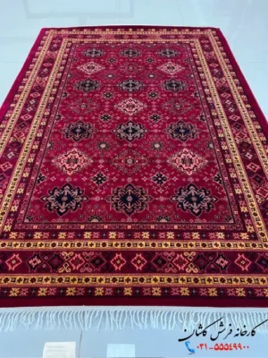 فرش لاکی جدید طرح پرند 700 شانه کاشان