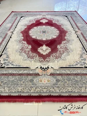 فرش لاکی کاشان 1200شانه ویکتوریا