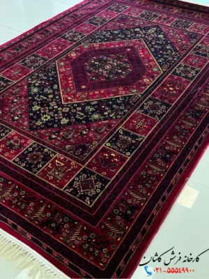 فرش لاکی کاشان طرح پردیس 700 شانه کاشان