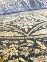 فرش پتینه جدید طوسی 1200شانه طرح تالیا کاشان