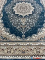 فرش آبی 1200 شانه طرح دلوین