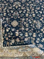 فرش افشان سرمه ای پردیس 1200شانه کاشان