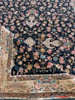 فرش افشان سعادت سرمه ای 1200شانه