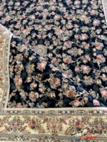 فرش طرح افشان سرمه ای 1200شانه پردیس