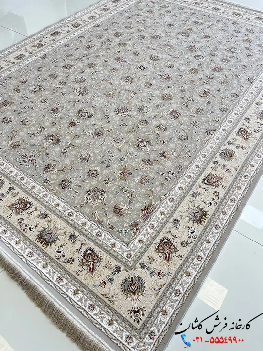 فرش افشان طرح نیکا 1500 شانه کاشان