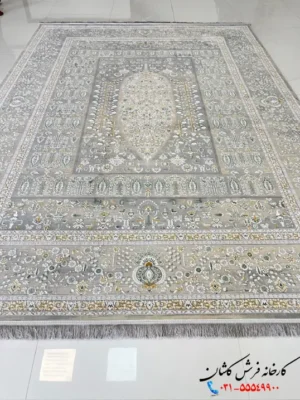 فرش درخت زندگی رنگ سیلور 1200 شانه